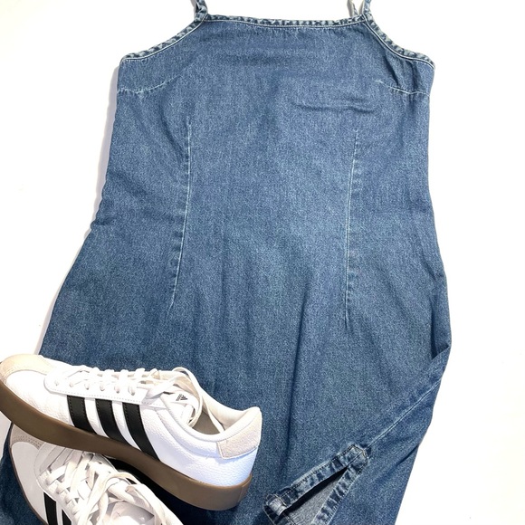 Stressed out sundress Jean material small - Picture 3 of 11